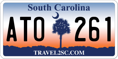 SC license plate ATO261