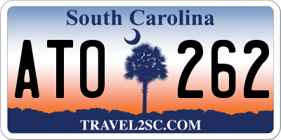 SC license plate ATO262