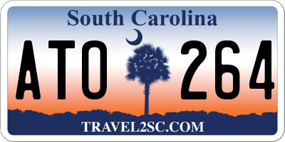 SC license plate ATO264