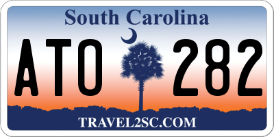 SC license plate ATO282
