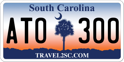 SC license plate ATO300