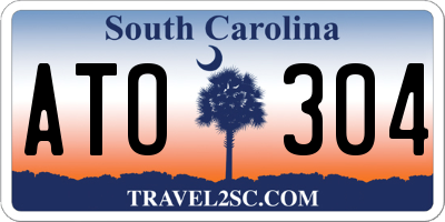 SC license plate ATO304