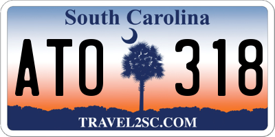 SC license plate ATO318