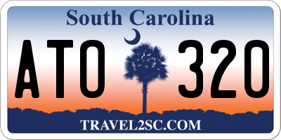 SC license plate ATO320