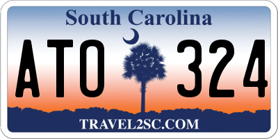 SC license plate ATO324