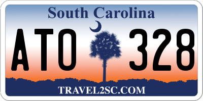 SC license plate ATO328