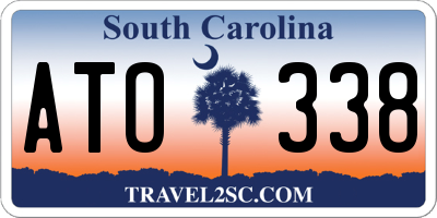 SC license plate ATO338