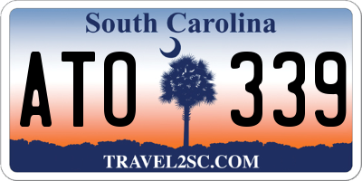 SC license plate ATO339