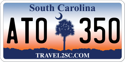 SC license plate ATO350