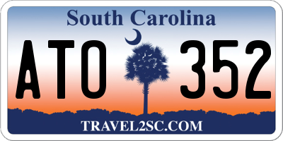 SC license plate ATO352