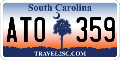 SC license plate ATO359