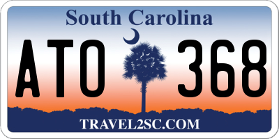 SC license plate ATO368