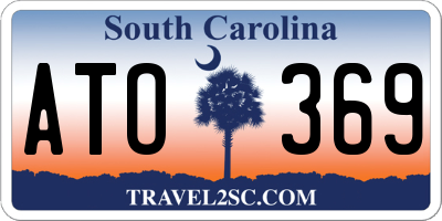 SC license plate ATO369