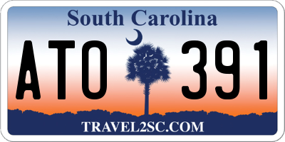 SC license plate ATO391