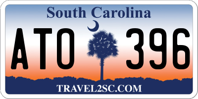 SC license plate ATO396