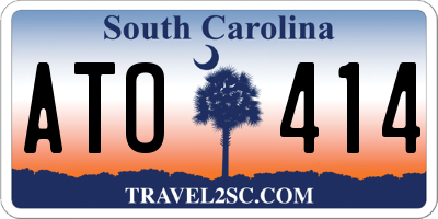 SC license plate ATO414