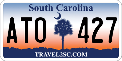 SC license plate ATO427