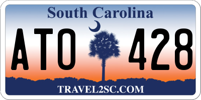 SC license plate ATO428