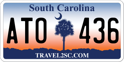 SC license plate ATO436