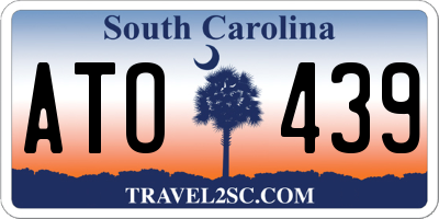 SC license plate ATO439