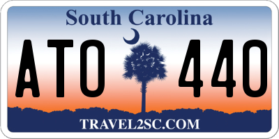 SC license plate ATO440