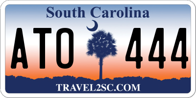 SC license plate ATO444