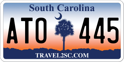 SC license plate ATO445