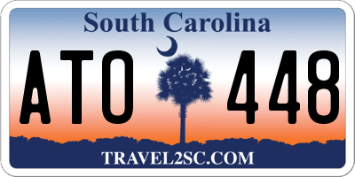 SC license plate ATO448