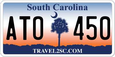 SC license plate ATO450