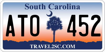 SC license plate ATO452