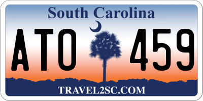 SC license plate ATO459