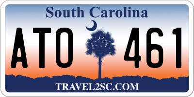 SC license plate ATO461