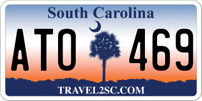 SC license plate ATO469