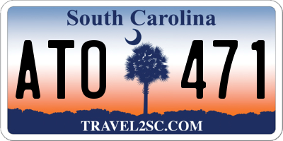 SC license plate ATO471