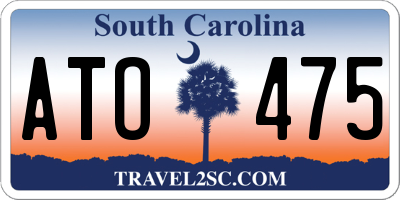 SC license plate ATO475
