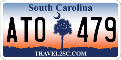 SC license plate ATO479