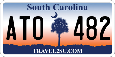 SC license plate ATO482