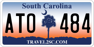 SC license plate ATO484