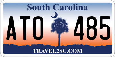 SC license plate ATO485