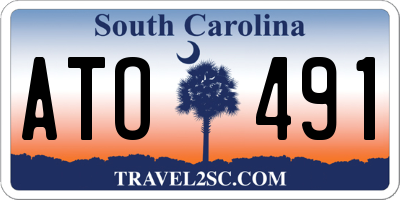 SC license plate ATO491