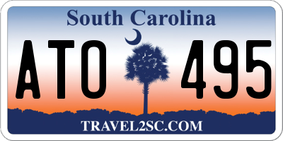 SC license plate ATO495