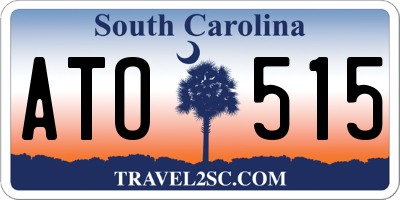 SC license plate ATO515