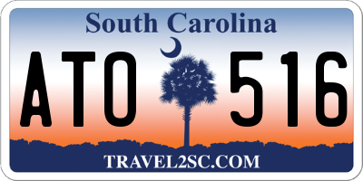 SC license plate ATO516