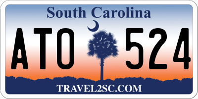 SC license plate ATO524