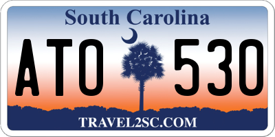 SC license plate ATO530