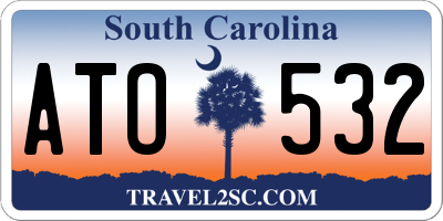SC license plate ATO532