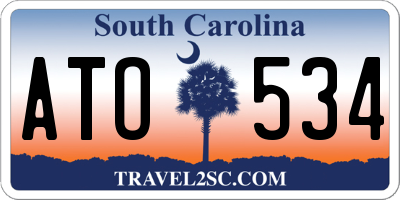 SC license plate ATO534