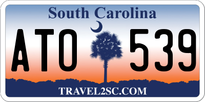 SC license plate ATO539