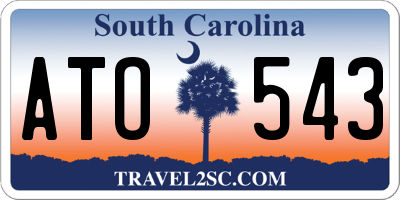 SC license plate ATO543