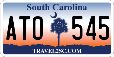 SC license plate ATO545